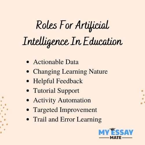 Roles for Artificial Intelligence in Education