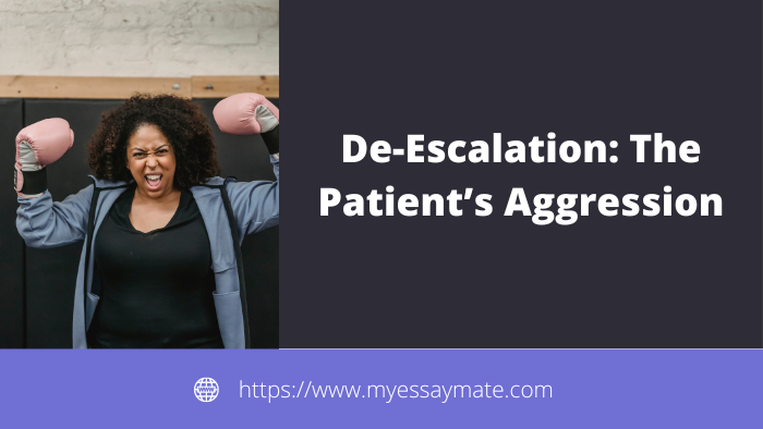 De-Escalation: The Patient’s Aggression